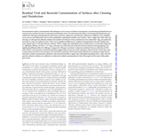 Residual Viral and Bacterial Contamination of Surfaces after Cleaning and Disinfection